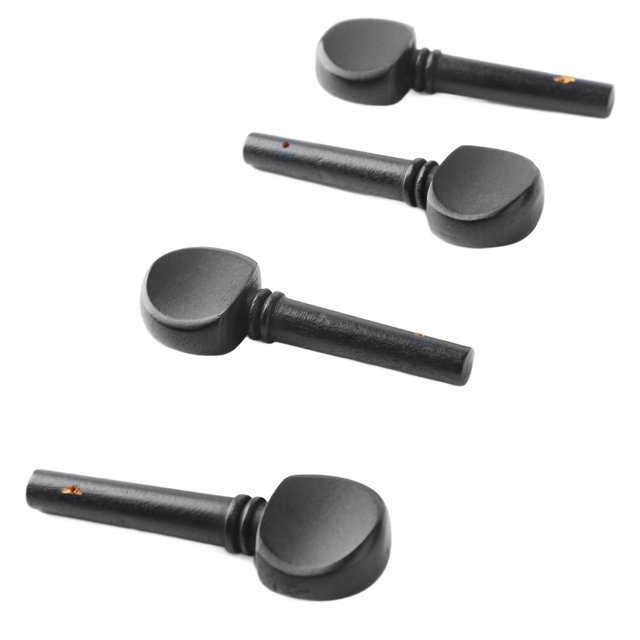 4Pcs Violin Tuning Peg Portable Fine Appearance Wood Violin Peg Replacement Black