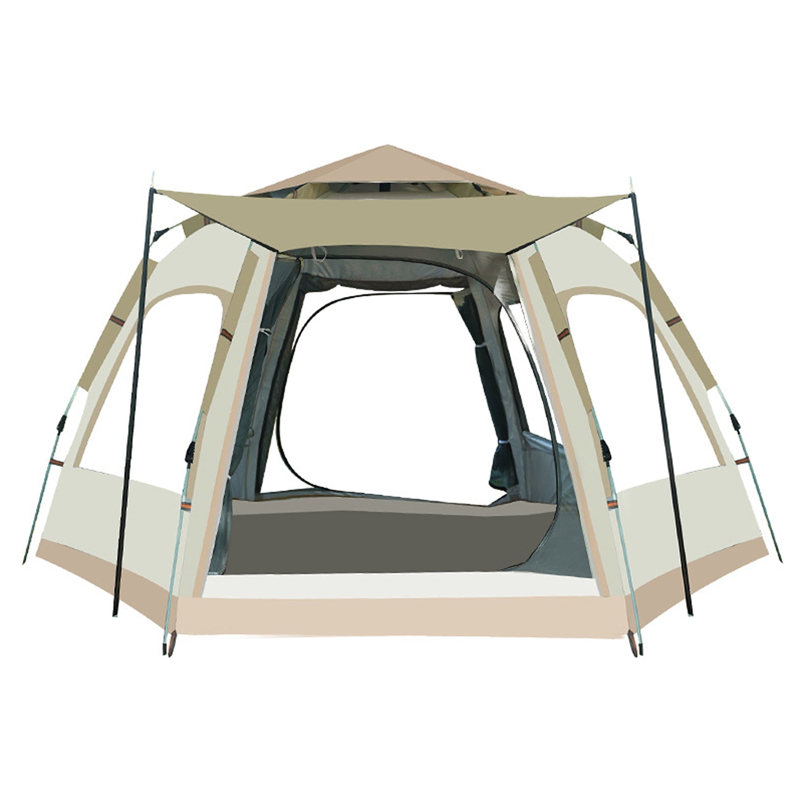 Pangjifa Instant Pop Up Tent Portable Waterproof Automatic Tent Family Camping Tent Cabin For Camping Hiking Mountaineering S For 3-4 Persons