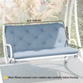 thumbnail image 3 of Outsunny Garden Bench Cushion with Backrest, Non-Slip 2 Seater Soft Pad, 3 of 10