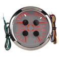 thumbnail image 2 of Aramox Multifunctional Gauge, 4in1 85mm Guage Multifunction Fuel  Oil Pressure Water Temp Volt Meter DC 9-32V For Car RV Boat Motorcycle, 2 of 8