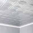 thumbnail image 2 of Fasade Decorative Vinyl Ceiling Panel 2ft x 4ft 5 Pack Brushed Aluminum, 2 of 5
