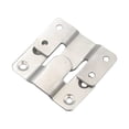 thumbnail image 1 of 1 Pair Large Stainless Steel Interlocking Hooks – Flush Concealed Mount Brackets, Stainless Steel Z Clip Bracket Interlock Hanging Buckle, Mountain Buckle for Picture Display Art, 1 of 8