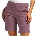 thumbnail image 1 of Shorts pour Femmes Liquidation Grande Taille Shorts en Sergé Extensible pour Femmes Taille Fine à Enfiler Coupe Régulière Shorts de Randonnée Été Décontractés avec Poches en Liquidation, 1 of 7