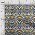 thumbnail image 1 of oneOone Silk Tabby Fabric Diamond & Swirl Ikat Decor Fabric Printed BTY 42 Inch Wide, 1 of 4
