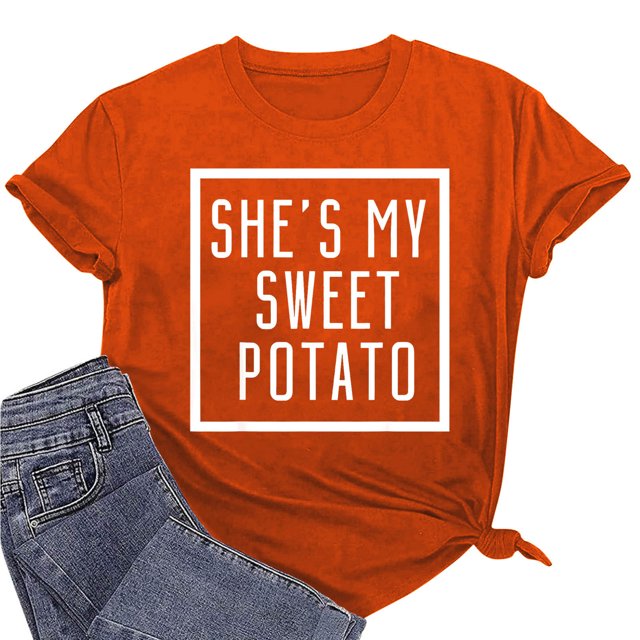 Meichang T-Shirts pour Femmes, Hauts de la Saint-Valentin, Imprimé Cœur d'Amour Doux, T-Shirts Mignons, Col Rond, Manches Courtes, T-Shirts de Vacances, Saint-Valentin