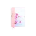 thumbnail image 1 of TIELUTT Color Printing Cherry Flower Three Greeting Card Hollow Paper Carving Purple Cherry Flower Blessing Greeting Blank Cards Flower Note Cards Stock and Envelopes We Miss You Cards Cards Wedding, 1 of 4