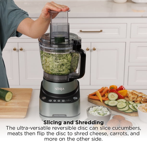 Ninja 9-Cup Food Processor, 4 Auto-iQ Presets, Reversible Slicing