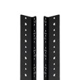 thumbnail image 1 of NavePoint Rail Vertical 12U Paire Kit DIY avec Matériel, Noir, 1 of 4