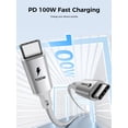 thumbnail image 2 of OXAA USB C to USB C Braided Fast Charging Cable 100W,(2m/6.6ft), Nylon Charger Cord with Smart E-Marker Chip, Aluminum Connectors & 480Mbps Data Transfer for Phones, Tablets & Laptops, 2 of 8