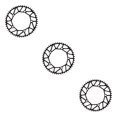 thumbnail image 4 of Redempat Chain Ring - Easy To Install Durable Wide Compatibility - Bike Crank Precise Fit Bicycles Crank 50T black 3Set, 4 of 6