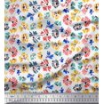 thumbnail image 1 of Soimoi Rayon Fabric Flower Artistic Print Fabric by Yard 42 Inch Wide, 1 of 3
