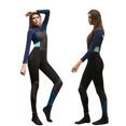 thumbnail image 3 of Women's Full Body Wetsuit Cold Water Keeping Warm Neoprene Diving Suit Rash Guard One-Piece Long Sleeve Zip Quick Dry Sunsuit, 3 of 9