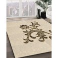 thumbnail image 3 of Ahgly Company Tapis Rectangulaire Lavable en Machine Intérieur Transitionnel Pérun Brun, 2 Pieds x 5 Pieds, 3 of 7