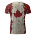 thumbnail image 3 of TIMIFIS T-Shirts pour Femmes - T-Shirt Feuille d'Érable du Canada - Hauts d'Été à Col Rond et Manches Courtes - T-Shirt Vintage Décontracté, 3 of 3