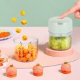 thumbnail image 1 of Yhmxh Kitchen Gadgets Crusher Portable Mini Food Processor Wireless Vegetable Masher With USB Charging Rainproof Garlic Masher For Ice Cubes Spices 250ML Kitchen Aid Attachments, 1 of 8