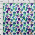 thumbnail image 3 of oneOone Tissu Polyester Lycra Bleu Moyen Tissu de Robe Cactus Tissu Imprimé au Mètre 56 Pouces de Large, 3 of 5