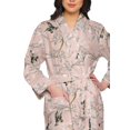 thumbnail image 4 of Moomaya Printed Robe For Girls Cotton Bathrobes For Women Wrap Dressing Gown, 4 of 6