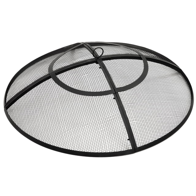 Sunnydaze Black Steel Mesh Round Spark Screen - 40" Diameter