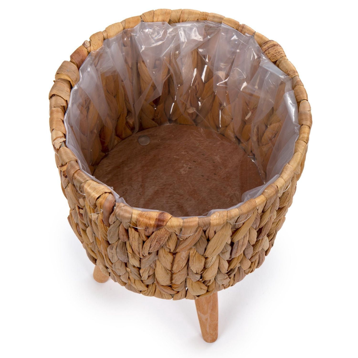 Truu Design Ensemble de jardinière décorative à jacinthe avec pieds en bois