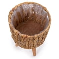 thumbnail image 2 of Truu Design Decorative Hyacinth Planter Set with Wooden Legs, 2 of 7