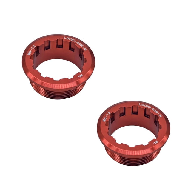 GLFILL 2 Pcs Bike Cassette Lockring CNC Aluminium Flywheel Cover For MicroSpline 12 Speed Bicycle Part Accessories
