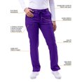 thumbnail image 3 of Adar Pro Scrubs pour Femmes - Pantalon de Yoga Skinny Leg - P4100T - Raisin - TP, 3 of 7