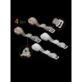 thumbnail image 2 of INSPIRE CHIC Women's Solid ColorClear Invisible Adjustable Bra Shoulder Straps White 1+Skin Color, 2 of 4