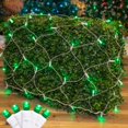 thumbnail image 5 of Novelty Lights 4x6 Green LED Net Lights, 100 Bulbs, White Wire, Outdoor, 5 of 5