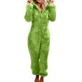 thumbnail image 1 of relayinert Warm Solid Color Sleepwear Cute And Machine Washable Easy To Wear Polyester Cozy Soft Comfort green L, 1 of 6