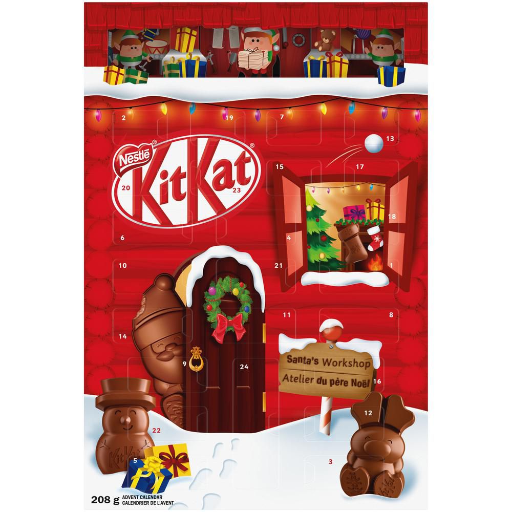 Calendrier de l'avent NESTLÉ KITKAT, chocolat des fêtes 208 g