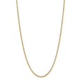 thumbnail image 3 of Diamond2Deal 14K Yellow Gold 3mm Semi Solid Diamond-cut Rope Chain Necklace for Women 16", 3 of 6