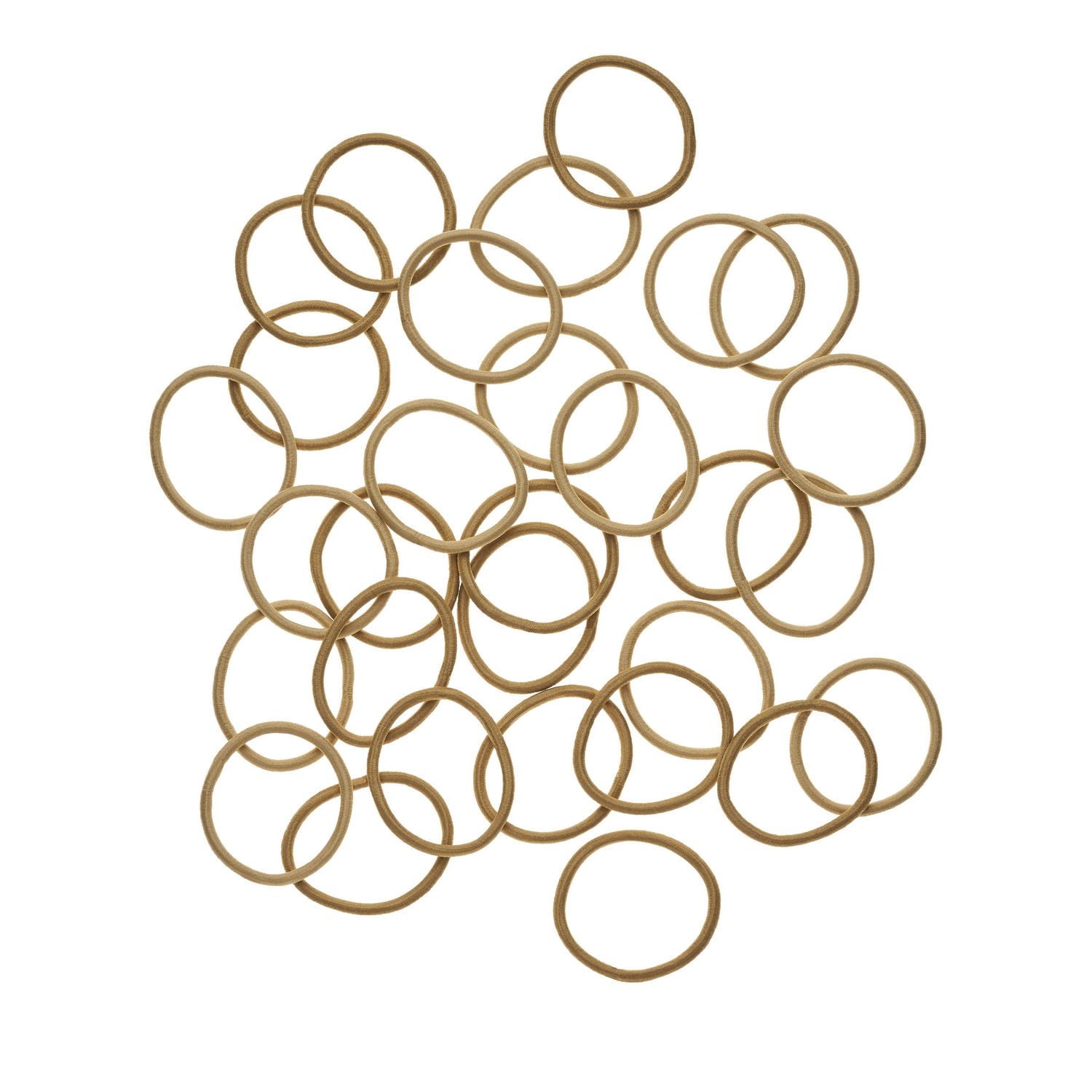 Goody Ouchless Blonde Hair Elastics - No Metal - Gentle Hair Ties - 30 Ct