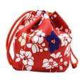 thumbnail image 4 of VONKY Japanese Drawstring Bag Coin Purse Food Pouch Durable and Portable Red 14x12x16cm 5Set, 4 of 6