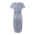 thumbnail image 5 of Ovzne Robes Grande Taille pour Femmes aux Formes Robe pour Femme Mode Robe Décontractée Imprimée à Manches Courtes à Col Rond avec Poches Robe Maxi Grande Taille à Manches Courtes Imprimée Liquidation, 5 of 5