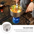 thumbnail image 4 of MasteelfCA Stainless Steel Outdoor Camping Pot Portable Mountaineering Cooking Pot, 4 of 7