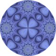 thumbnail image 1 of Ahgly Company Tapis d'Intérieur Lavable en Machine Carré Transitionnel Bleu Ciel, 3 Pieds Carré, 1 of 7