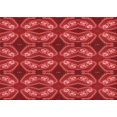 thumbnail image 1 of Ahgly Company Tapis d'Intérieur Rectangulaires Transitionnels Rouges Lavables à la Machine, 2 Pieds x 3 Pieds, 1 of 7