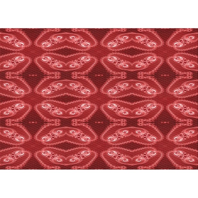 Ahgly Company Tapis d'Intérieur Rectangulaires Transitionnels Rouges Lavables à la Machine, 2 Pieds x 3 Pieds