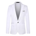 thumbnail image 1 of Mens Suit Slim Fit Slim Suit for Men one Button Solid Tuxedo Mens Tuxedo Suit Blazers Jacket Business Suits Slim Fit Tuxedo for Men Wedding Party Homecoming Suits Wool Suit for Men, 1 of 4