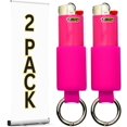 thumbnail image 1 of Keychain Lighter Holders | 2 Pack | 16 Colors | Lighters Not Included | Lighter Sleeve, Case, Holder Keychains for BIC J6 Lighters (Hot Pink), 1 of 8