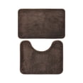 thumbnail image 1 of Yhmxh Bathroom Floor Mat 2 Piece Solid Color AntiDirty Carpet Toilet Bathroom Non Slip Absorbent Floor Mat Bathroom Foot Mat Washable Rug Anti-slip Rug Decorative Rug Rugs for Living Room Outdoor Rug, 1 of 5