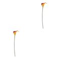 thumbnail image 1 of kurtrusly Wedding Decor With Simulated Calla - Choose Variety Of Colors And Styles With High 3D And Simulation Durable PU reddish yellow 2PCS, 1 of 6