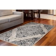 thumbnail image 1 of Tapis tissé beige et bleu Zunthus, 1 of 2