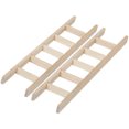 thumbnail image 1 of LOVEVER 2Pcs Miniature Wooden Ladders Miniature Simulation Ladder Toy Wooden Mini House Furniture, 1 of 5