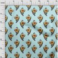 thumbnail image 2 of oneOone Silk Tabby Fabric Leaves & Floral Block Print Fabric BTY 42 Inch Wide, 2 of 4