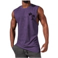 thumbnail image 1 of EGNMCR Débardeurs Homme Homme Décontracté Mode Chandail Sans Manches Col Rond Débardeur de Sport, 1 of 5