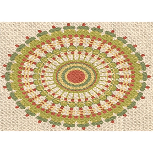 Ahgly Tapis Rectangulaire Lavable en Machine Intérieur Transitionnel Brun Cannelle, 7 Pieds x 9 Pieds