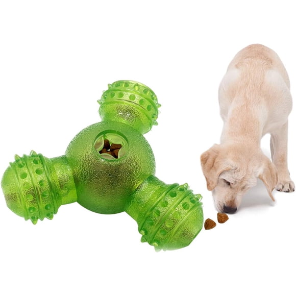 Jouet interactif pour chien, distributeur de friandises pour chien, distributeur de nourriture pour chien, jouet à mâcher en caoutchouc résistant aux morsures
