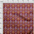 thumbnail image 2 of oneOone Georgette Viscose Fabric Stripe & Paisley Ikat Print Fabric BTY 42 Inch Wide, 2 of 4