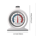 thumbnail image 2 of 2 Pcs Refrigerator Thermometer 20℃-20℃/-20℉-80℉ Fridge Analog Thermometer Large Dial with Red Indicator Thermometer, 2 of 7